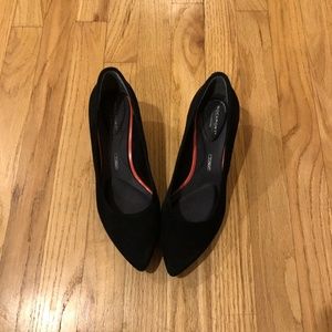Rockport Black Suede heels with TruTech
